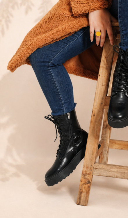 Shoes Lace up leather Ankle boots