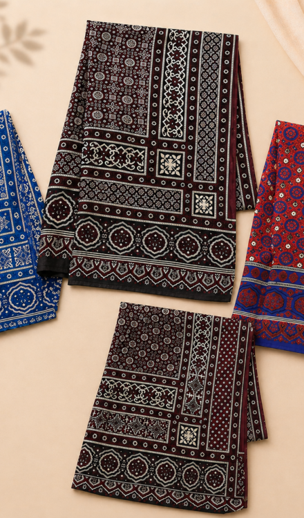 Shawls Ajrak Cotton